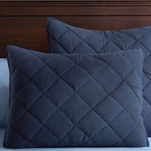 Potterybarn Teen Euro Sham (set of 2). NWOT. Navy